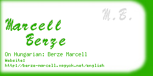 marcell berze business card